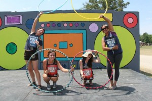 Head Count volunteers at Bonnaroo.  Photo by Jane Henderson 