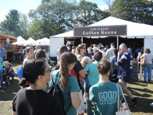 The line at the LIG Festival Coffee House