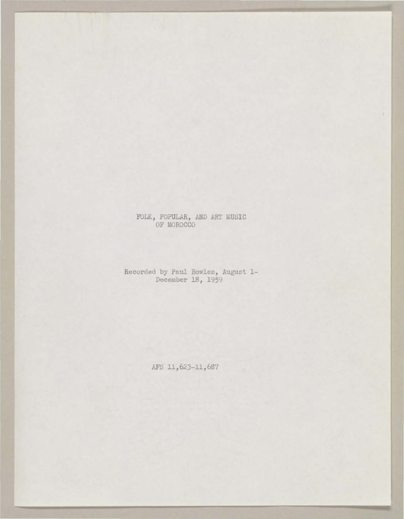 Title page of the notes 