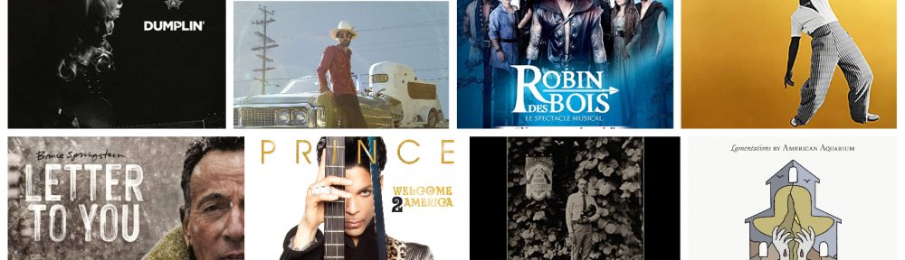 Banner with album covers I listened to often in 2021